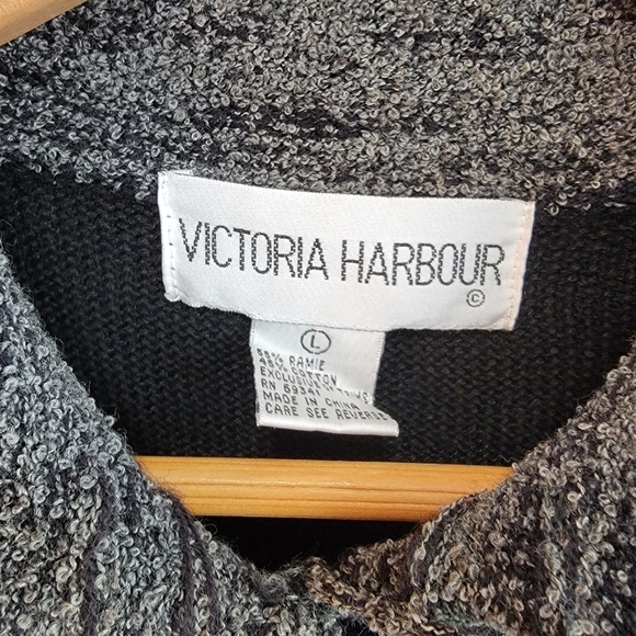 Victoria Harbor Vintage Collared Button Cardigan Size L - Picture 3 of 3